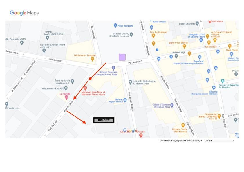 "Silk & Suites" City Center Saint-Etienne  Zewnętrze zdjęcie